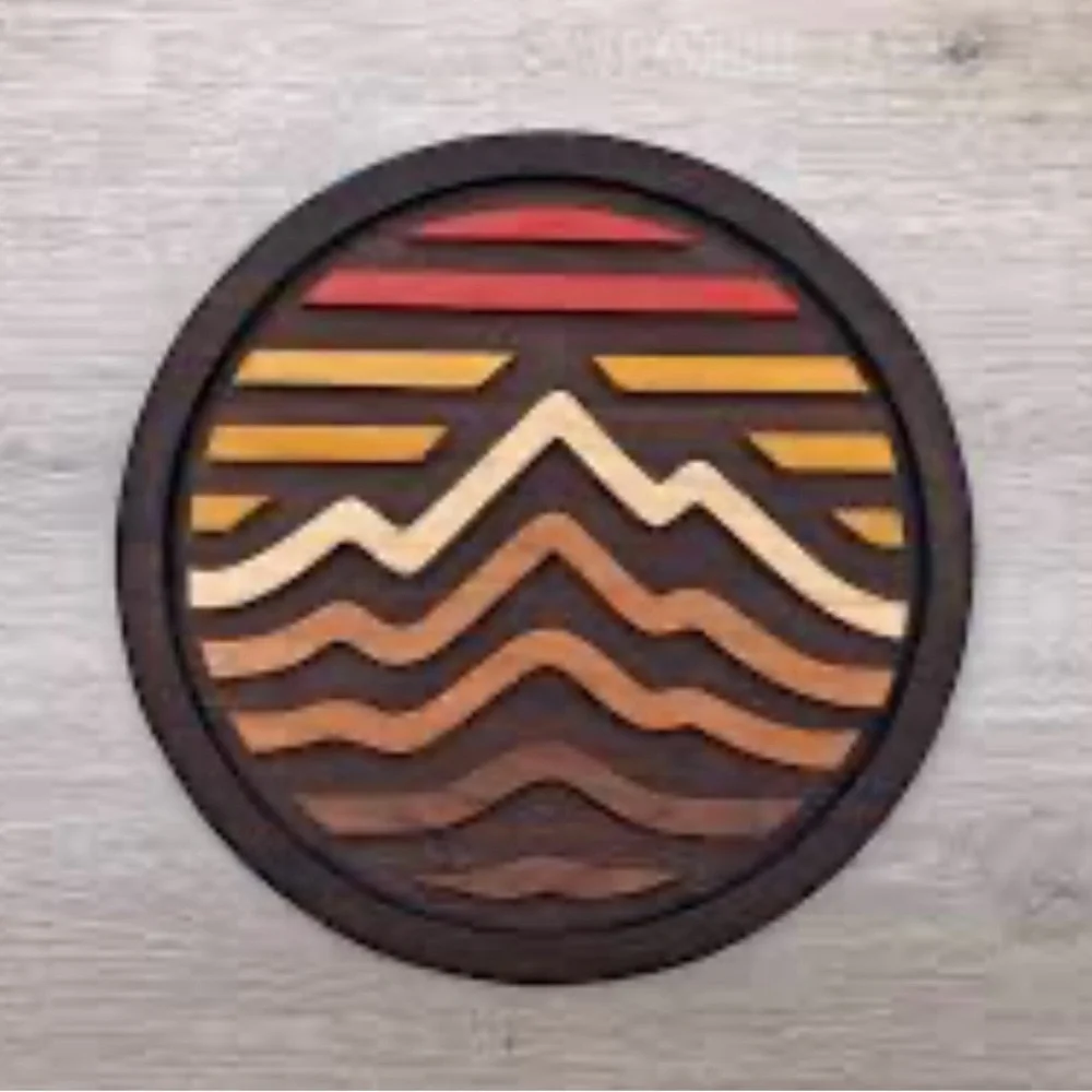NEW Wood Mountain Wall Sign